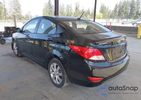 2013 Hyundai Accent Gls from USA, damaged, VIN KMHCU4AE8DU578490
